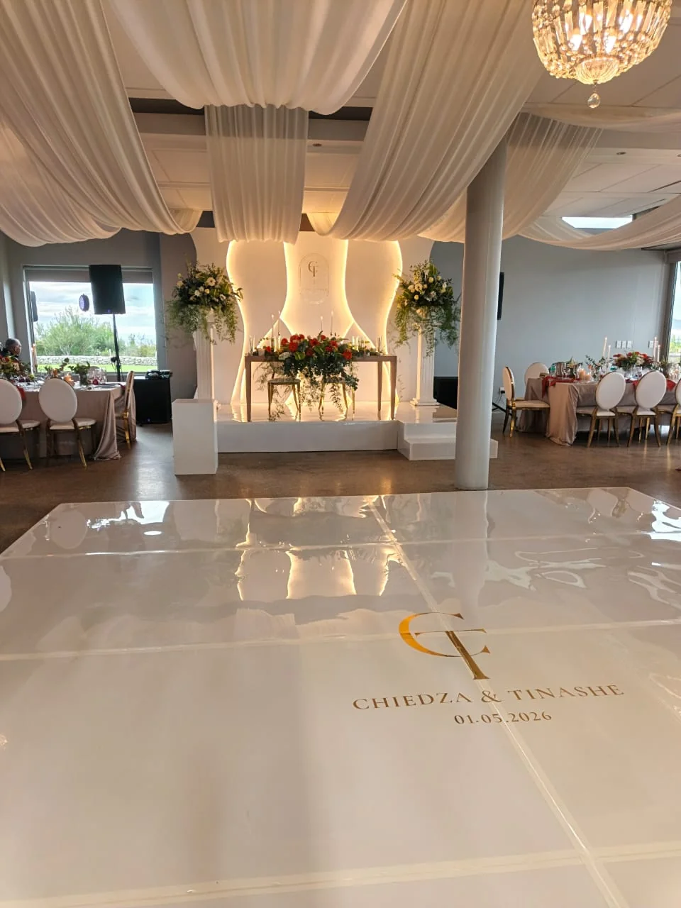 Luxury floral centerpiece at an elegant event